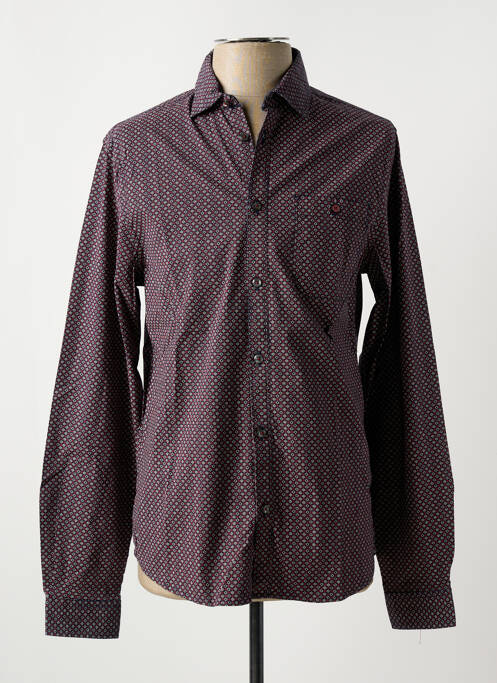 Chemise manches longues rouge PETROL INDUSTRIES pour homme