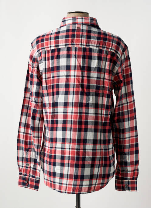 Chemise manches longues rouge PETROL INDUSTRIES pour homme