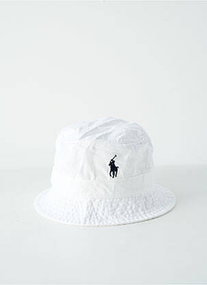 Chapeau forme bob blanc RALPH LAUREN femme
