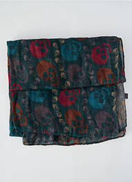 Foulard imprimé fantaisie vert SANS MARQUE femme