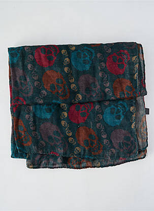 Foulard imprimé fantaisie vert SANS MARQUE femme