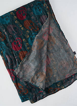 Foulard imprimé fantaisie vert SANS MARQUE femme