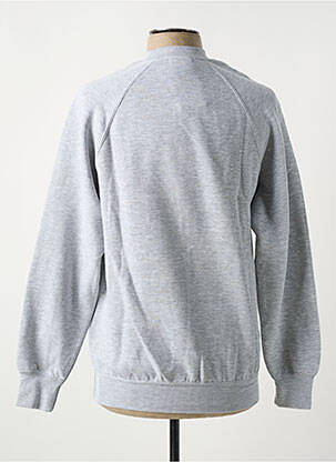 Sweat-shirt sérigraphie floquée manches longues gris RUSSEL homme