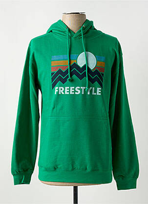 Sweat-shirt à capuche poches manches longues vert JUST HOODS BY AWDIS homme