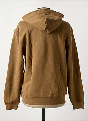 Sweat-shirt à capuche poches manches longues marron JACK & JONES homme