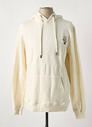 Sweat-shirt à capuche poches manches longues beige KULTE homme
