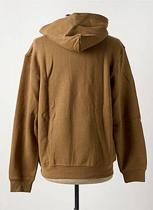 Sweat-shirt à capuche poches manches longues marron JACK & JONES homme