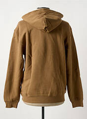 Sweat-shirt à capuche marron JACK & JONES pour homme seconde vue