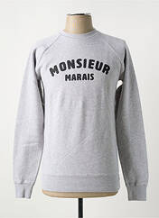 Sweat-shirt gris FRENCH DISORDER pour homme seconde vue