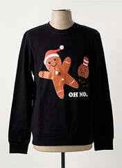 Sweat-shirt noir JACK & JONES pour homme seconde vue