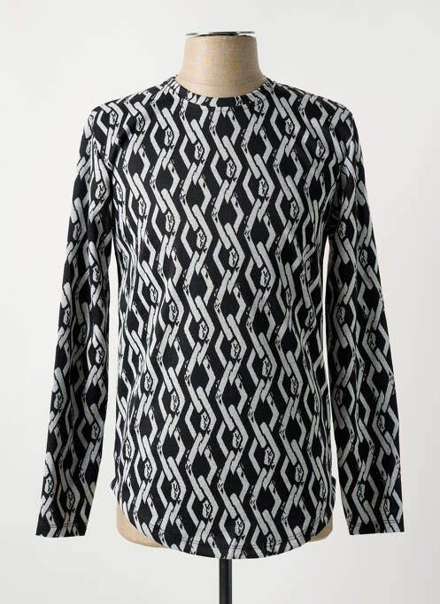 Pull noir FRILIVIN pour homme