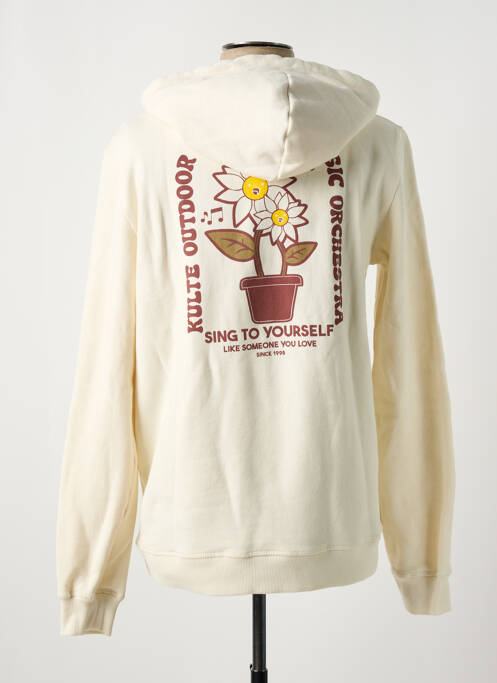 Sweat-shirt à capuche beige KULTE pour homme