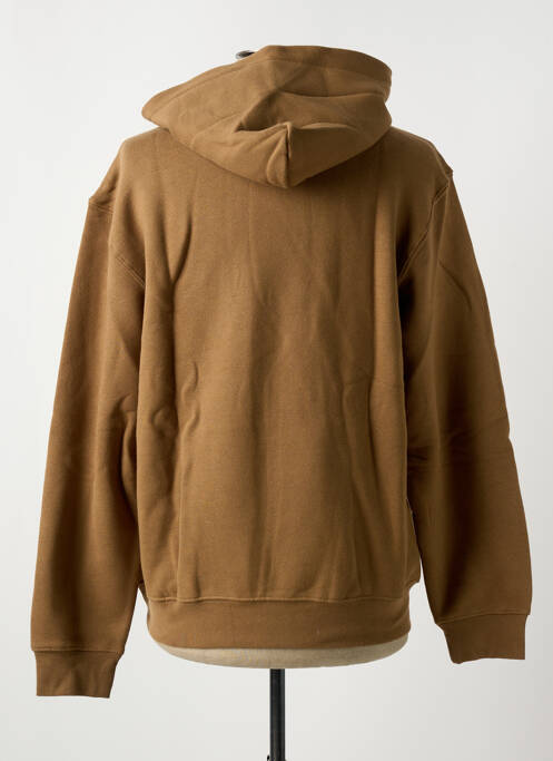 Sweat-shirt à capuche marron JACK & JONES pour homme