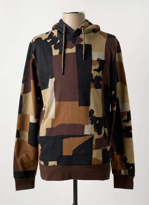 Sweat-shirt à capuche vert PETROL INDUSTRIES pour homme