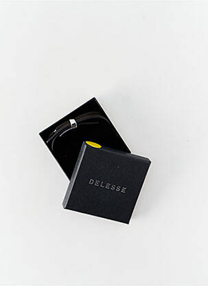 Bracelet matériaux cuir noir DELESSE homme