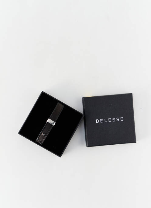 Bracelet noir DELESSE pour homme
