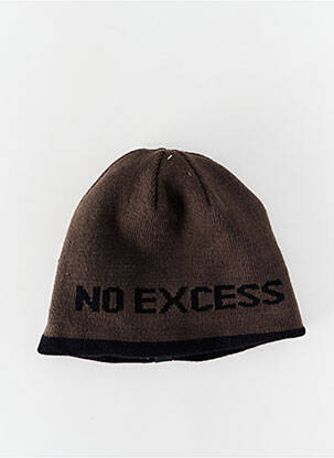 Bonnet maille opaque noir NO EXCESS homme