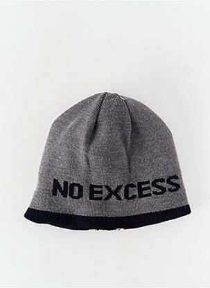 Bonnet maille opaque gris NO EXCESS homme