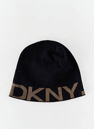 Bonnet maille opaque noir DKNY homme