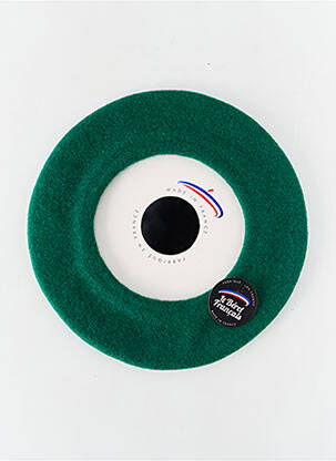 Bonnet forme béret vert LE BERET FRANÇAIS femme