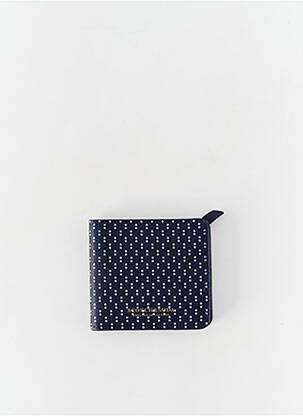 Portefeuille effet matière satinée bleu SCOTCH & SODA homme