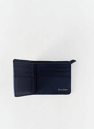 Portefeuille effet matière satinée bleu SCOTCH & SODA homme