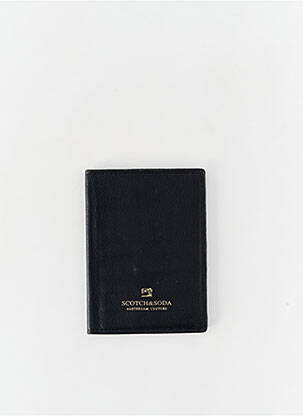 Portefeuille effet matière satinée noir SCOTCH & SODA homme