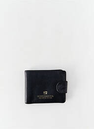 Portefeuille effet matière satinée noir SCOTCH & SODA homme