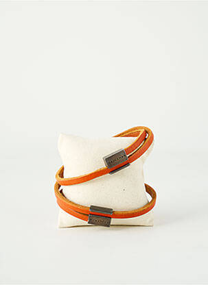 Bracelet matériaux cuir orange DAJCZMAN homme