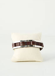 Bracelet marron FREESIA pour homme seconde vue