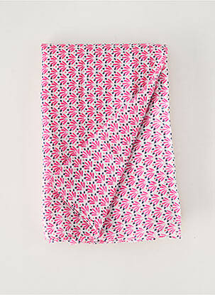 Foulard tissage popeline rose CATCH ME femme