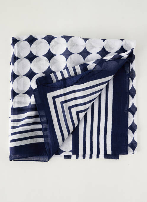 Foulard bleu PALME pour femme