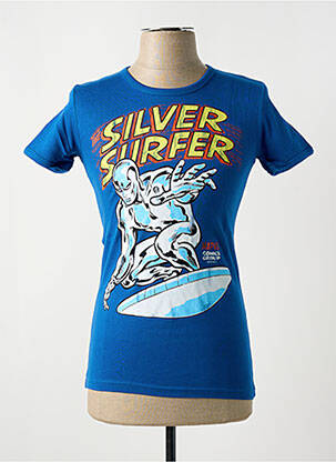 T-shirt stretch manches courtes bleu LOGOSHIRT homme