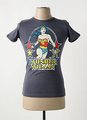 T-shirt sérigraphie manches courtes gris LOGOSHIRT femme