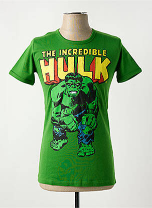 T-shirt stretch manches courtes vert LOGOSHIRT homme
