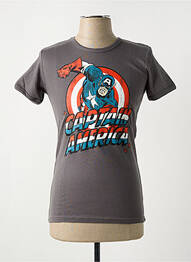 T-shirt stretch manches courtes gris LOGOSHIRT homme