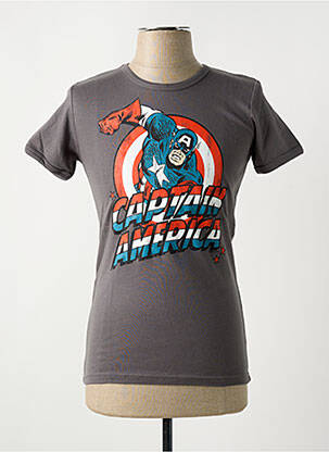 T-shirt stretch manches courtes gris LOGOSHIRT homme