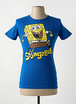 T-shirt stretch manches courtes bleu LOGOSHIRT homme
