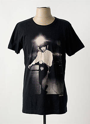 T-shirt coupe cintrée manches courtes noir JACK & JONES homme