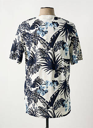 T-shirt coupe cintrée manches courtes bleu JACK & JONES homme