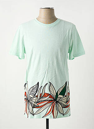 T-shirt coupe cintrée manches courtes vert JACK & JONES homme