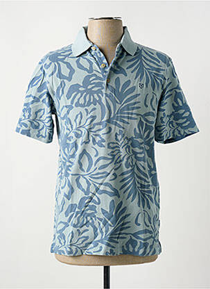 Polo coupe cintrée manches courtes bleu JACK & JONES homme