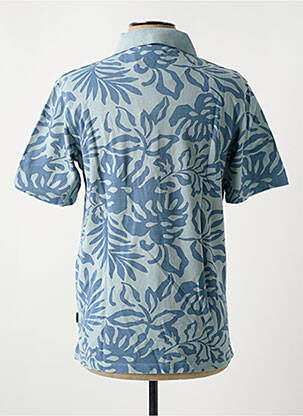 Polo coupe cintrée manches courtes bleu JACK & JONES homme