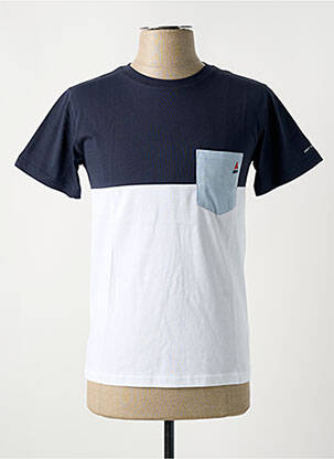 T-shirt coupe cintrée manches courtes bleu SAINT JAMES homme