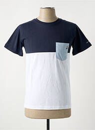 T-shirt coupe cintrée manches courtes bleu SAINT JAMES homme