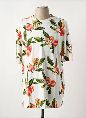 T-shirt coupe droite manches courtes blanc JACK & JONES homme
