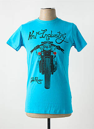T-shirt coupe cintrée manches courtes bleu HOPENLIFE homme