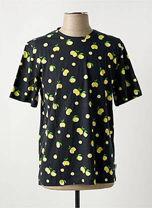 T-shirt coupe cintrée manches courtes noir JACK & JONES homme
