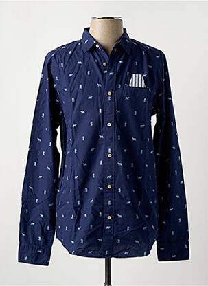 Chemise manches longues imprimé fantaisie bleu SCOTCH & SODA homme