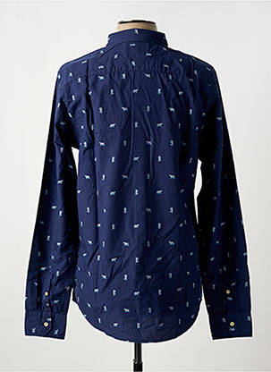 Chemise manches longues imprimé fantaisie bleu SCOTCH & SODA homme